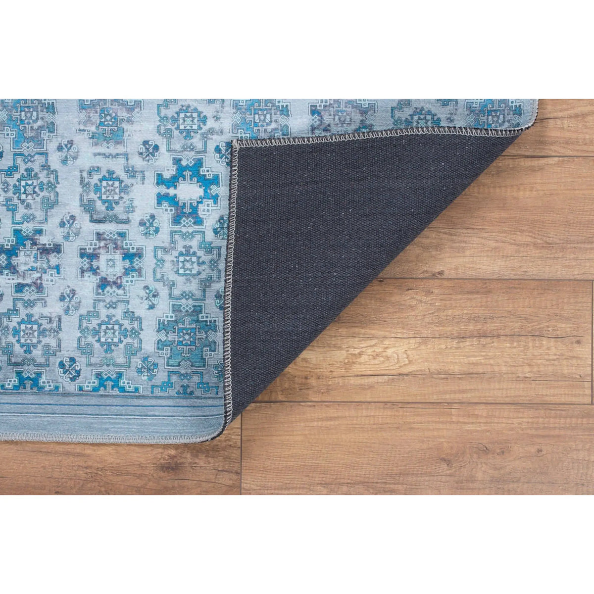 Covor DORIAN CHENILLE, 75x150 cm, forma dreptunghiulara, poliester, albastru, AL 221
