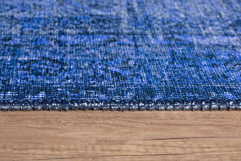 Covor DORIAN CHENILLE, 75x150 cm, forma dreptunghiulara, poliester, albastru inchis, AL 157