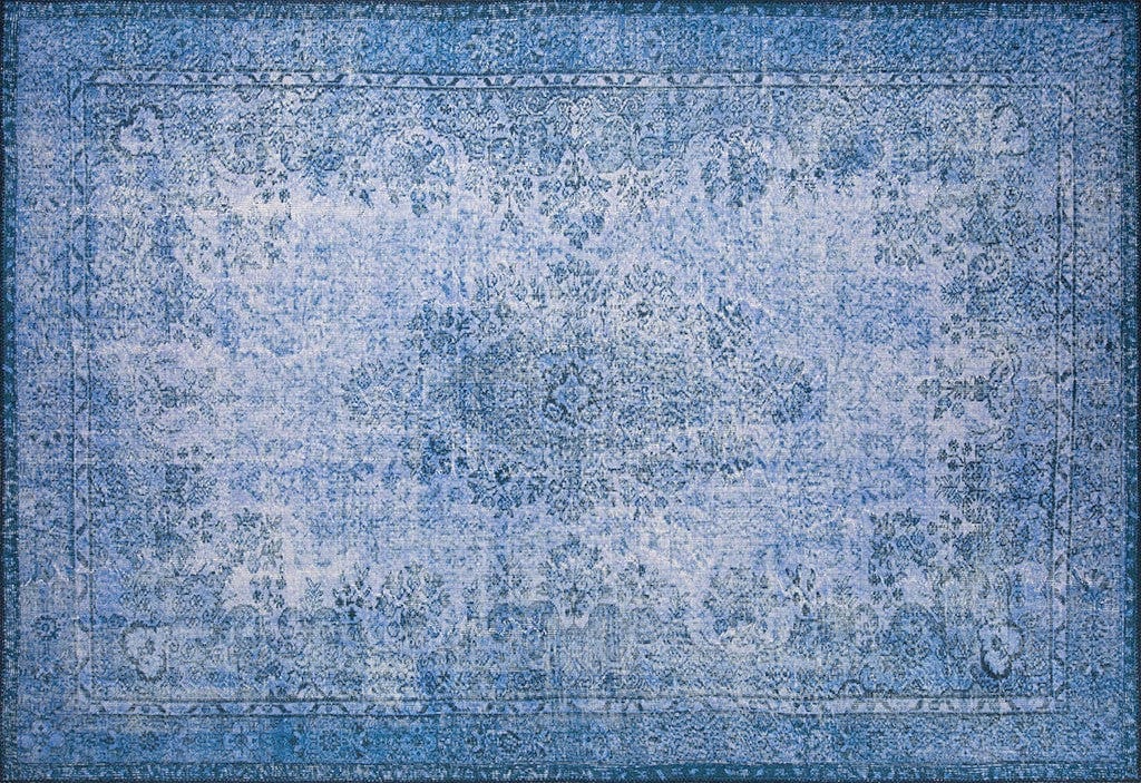 Covor DORIAN CHENILLE, 75x150 cm, forma dreptunghiulara, poliester, albastru inchis, AL 157