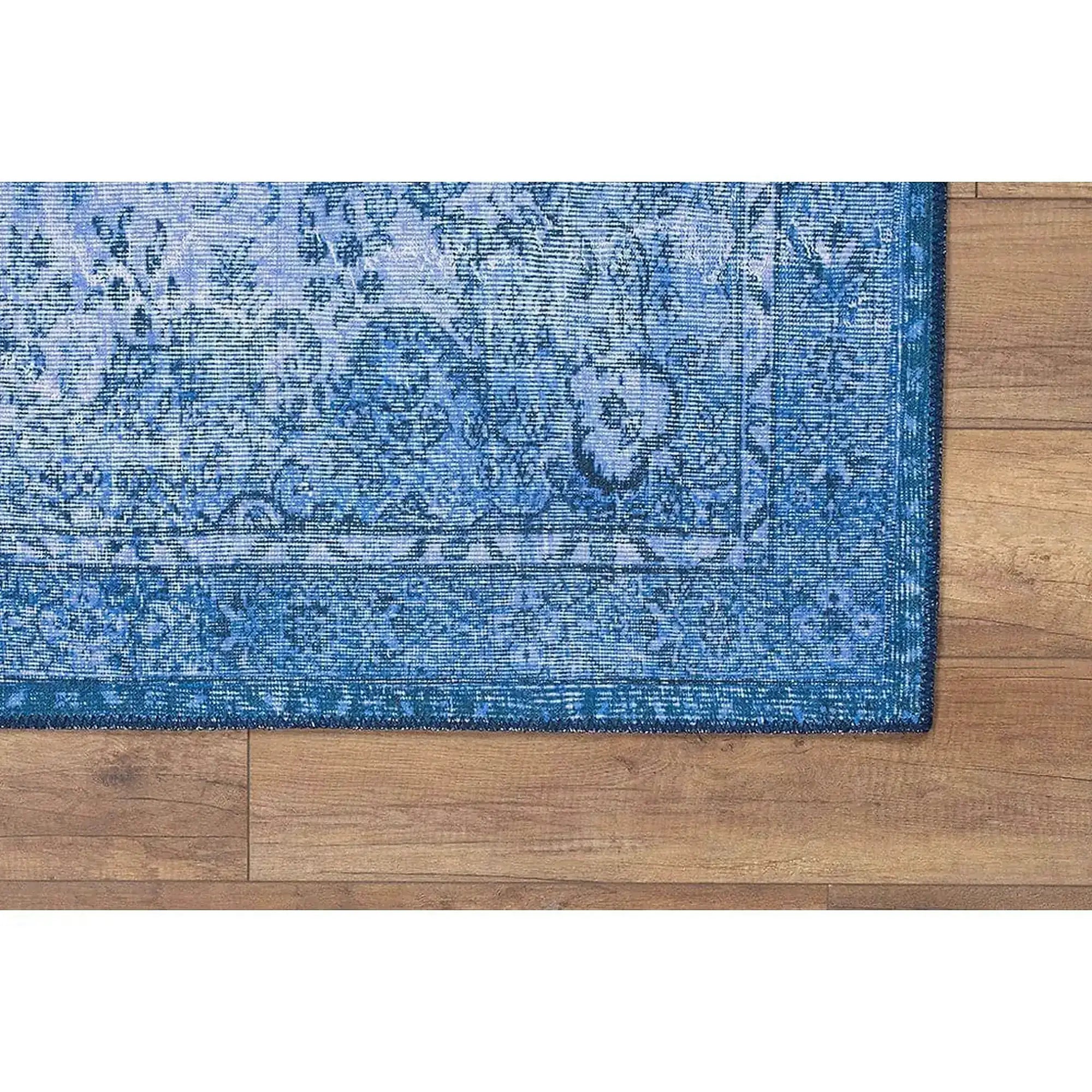 Covor DORIAN CHENILLE, 75x150 cm, forma dreptunghiulara, poliester, albastru inchis, AL 157