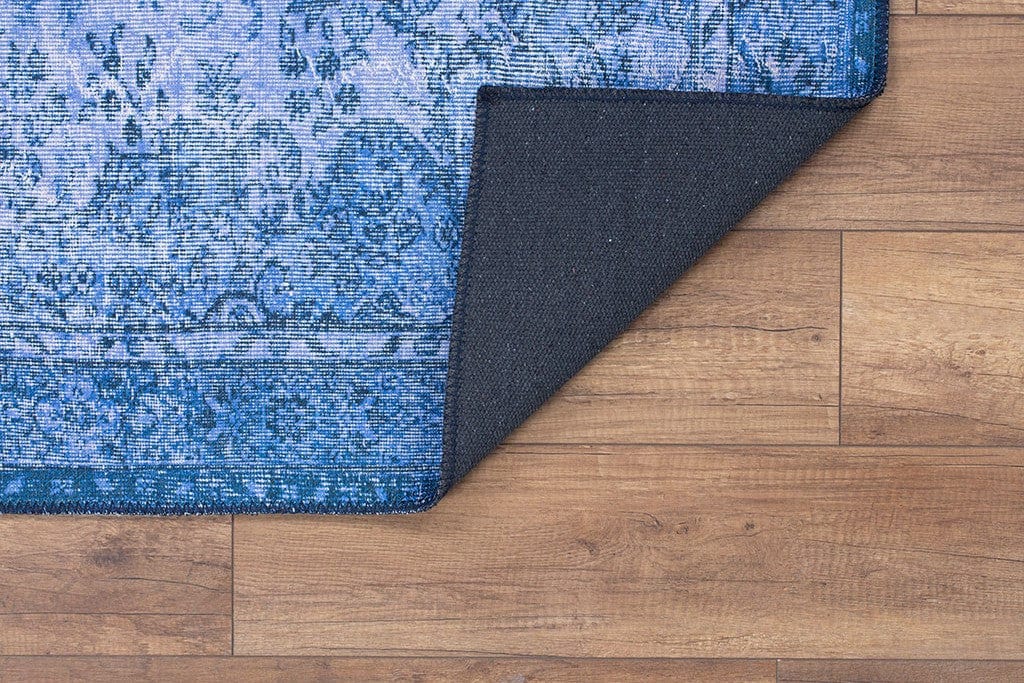 Covor DORIAN CHENILLE, 75x150 cm, forma dreptunghiulara, poliester, albastru inchis, AL 157