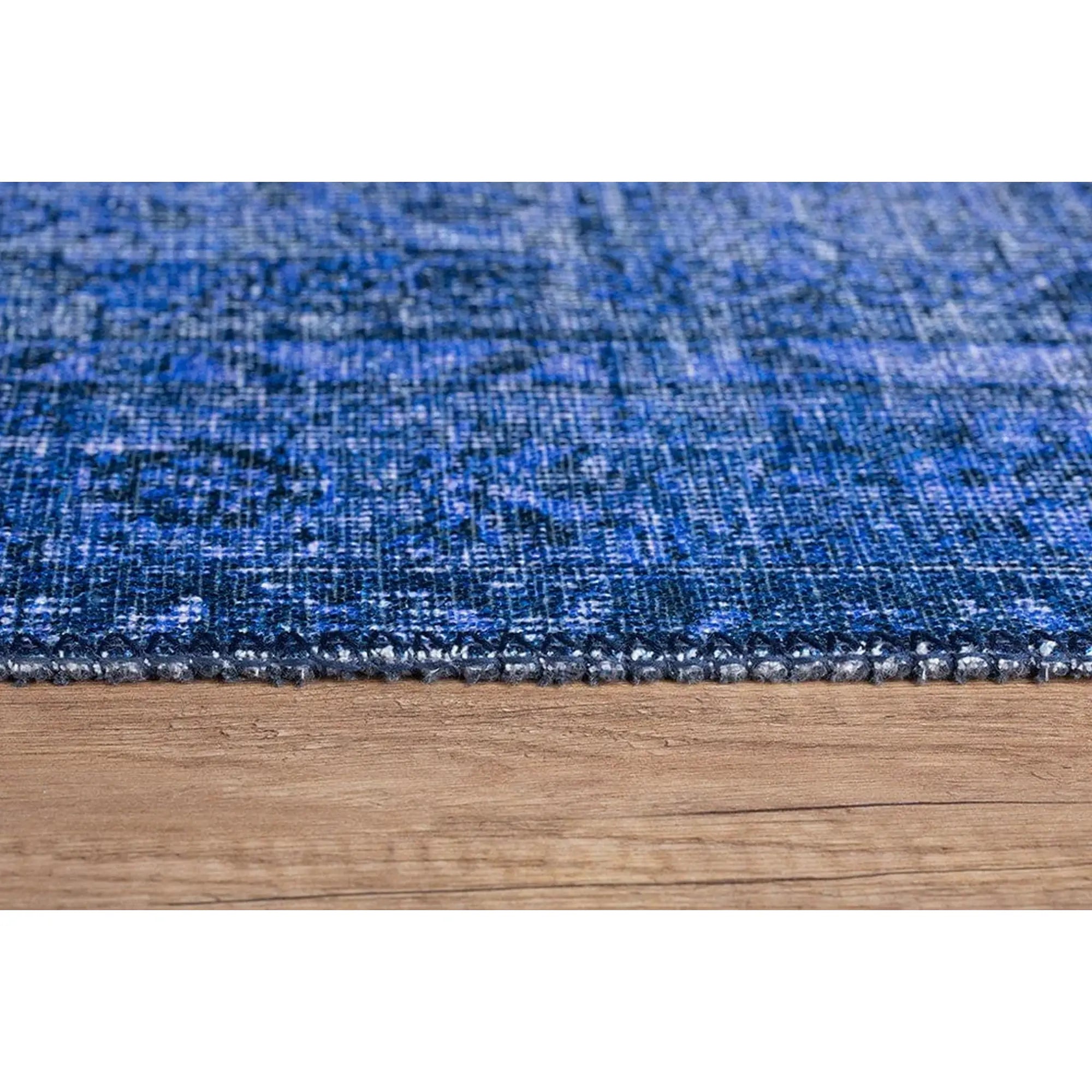 Covor DORIAN CHENILLE, 75x150 cm, forma dreptunghiulara, poliester, albastru inchis, AL 157