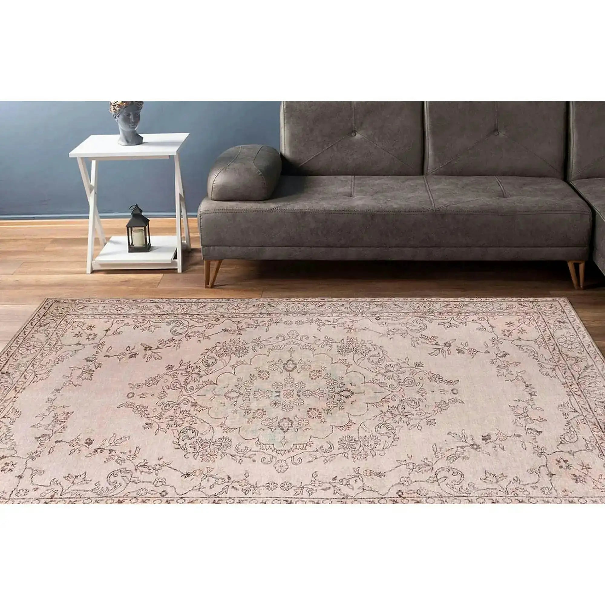 Covor DORIAN CHENILLE, 75x150 cm, forma dreptunghiulara, poliester, bej, AL 20