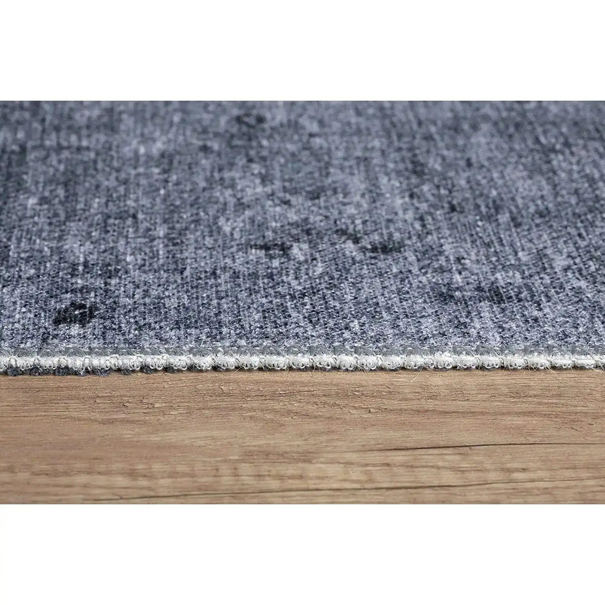 Covor DORIAN CHENILLE, 75x150 cm, forma dreptunghiulara, poliester, gri, AL 166