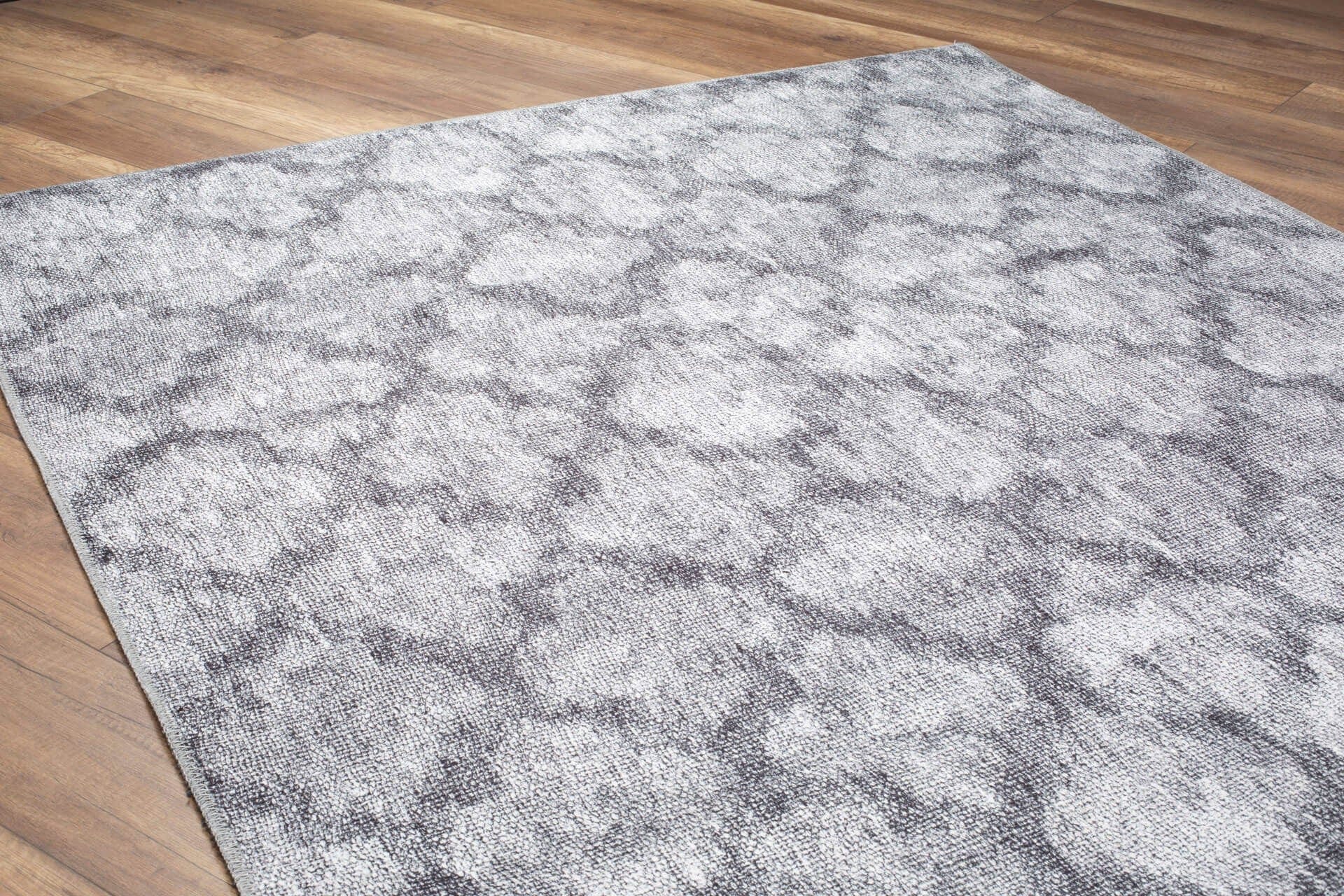 Covor DORIAN CHENILLE, 75x150 cm, forma dreptunghiulara, poliester, gri, AL 244