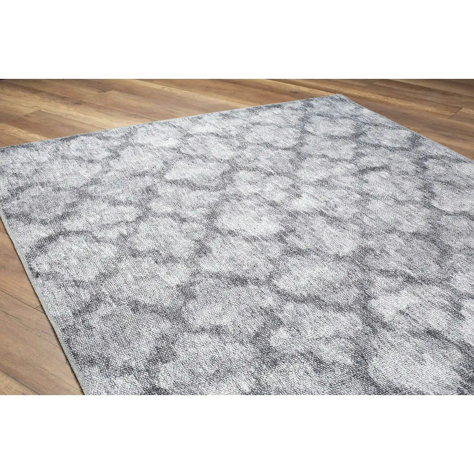 Covor DORIAN CHENILLE, 75x150 cm, forma dreptunghiulara, poliester, gri, AL 244