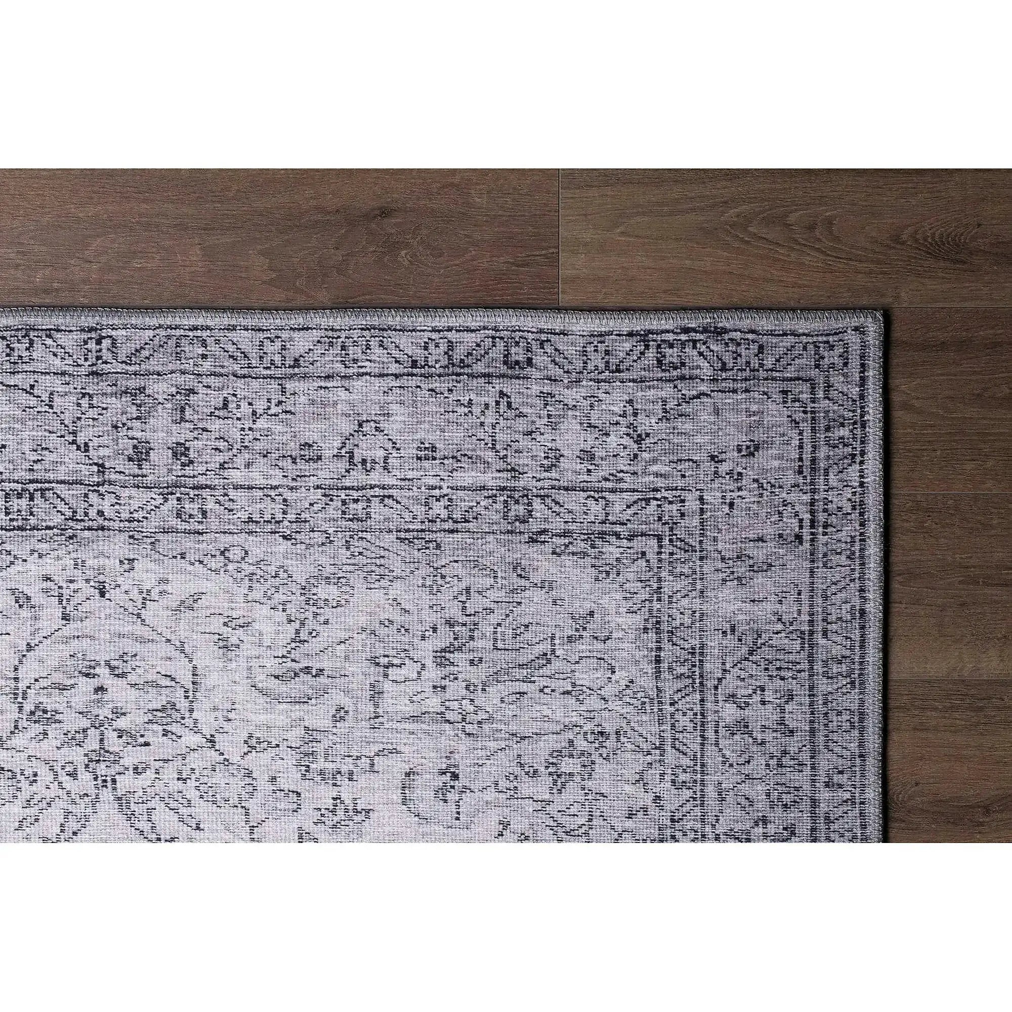 Covor DORIAN CHENILLE, 75x150 cm, forma dreptunghiulara, poliester, gri, AL 97