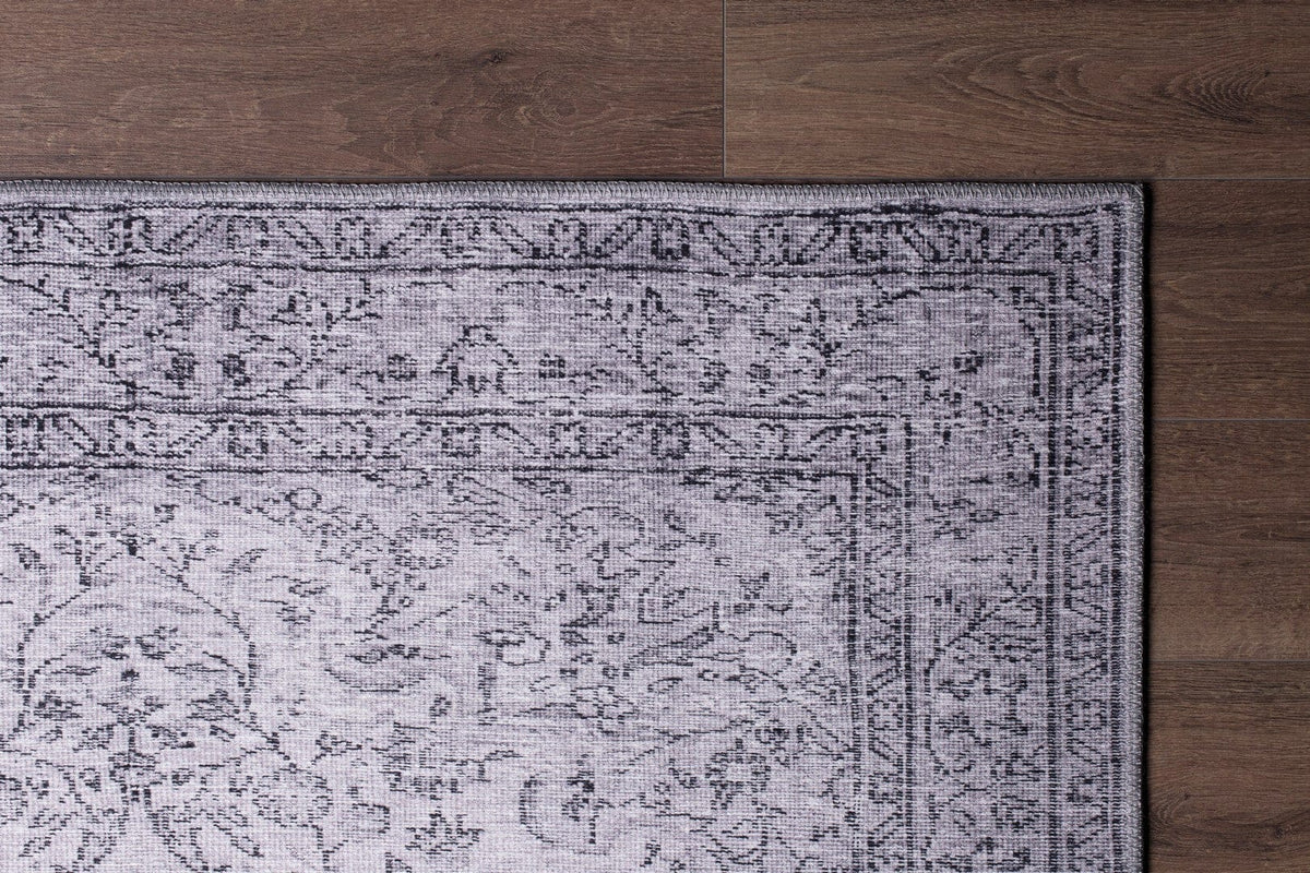 Covor DORIAN CHENILLE, 75x150 cm, forma dreptunghiulara, poliester, gri, AL 97