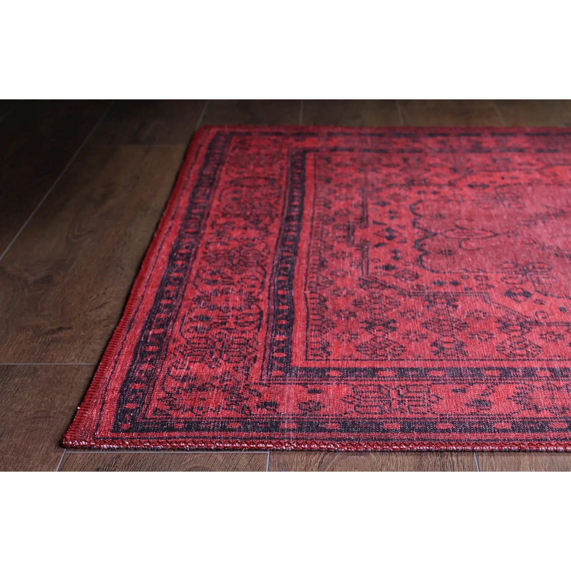 Covor DORIAN CHENILLE, 75x150 cm, forma dreptunghiulara, poliester, rosu, AL 29
