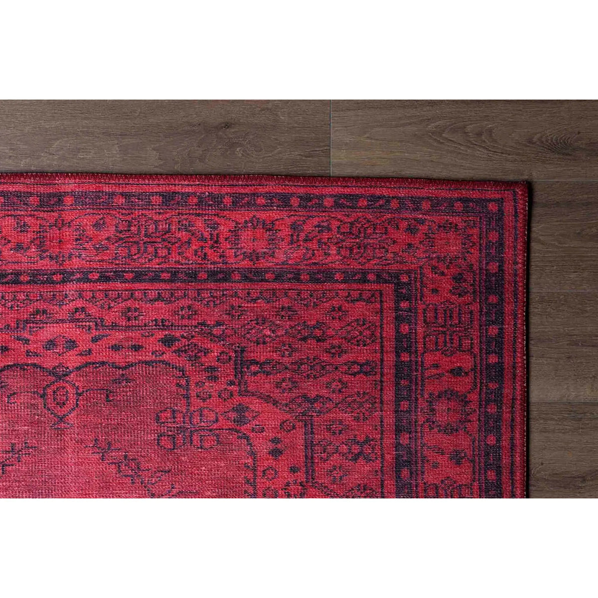 Covor DORIAN CHENILLE, 75x150 cm, forma dreptunghiulara, poliester, rosu, AL 29