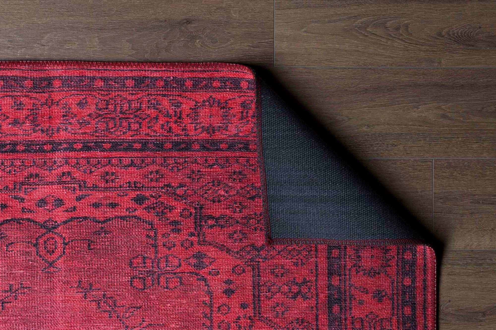 Covor DORIAN CHENILLE, 75x150 cm, forma dreptunghiulara, poliester, rosu, AL 29