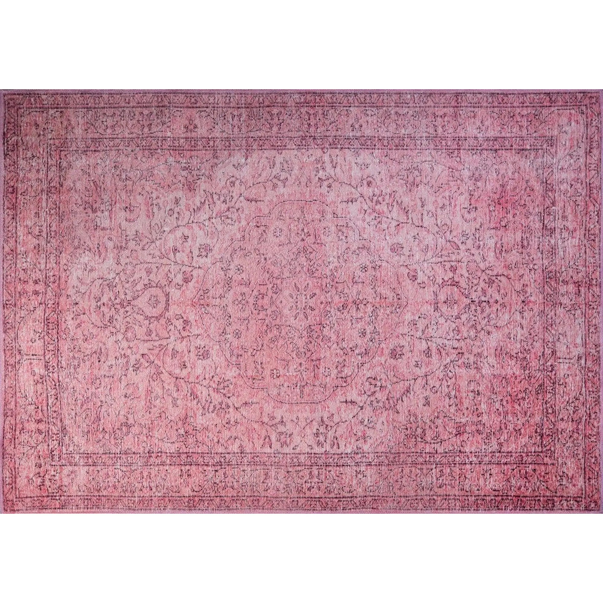 Covor DORIAN CHENILLE, 75x150 cm, forma dreptunghiulara, poliester, roz, AL 137