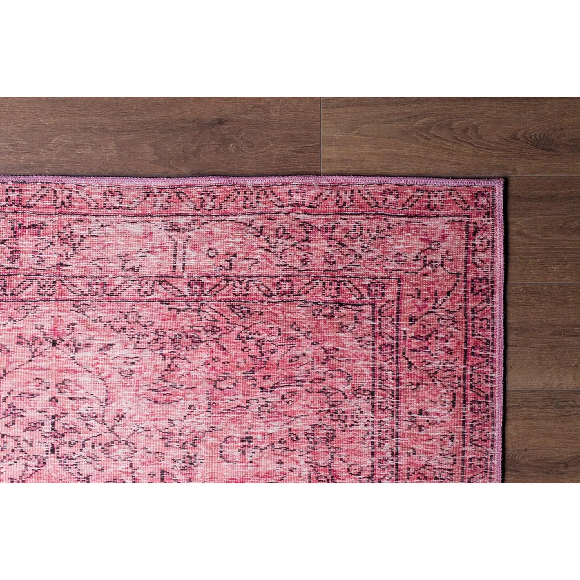 Covor DORIAN CHENILLE, 75x150 cm, forma dreptunghiulara, poliester, roz, AL 137