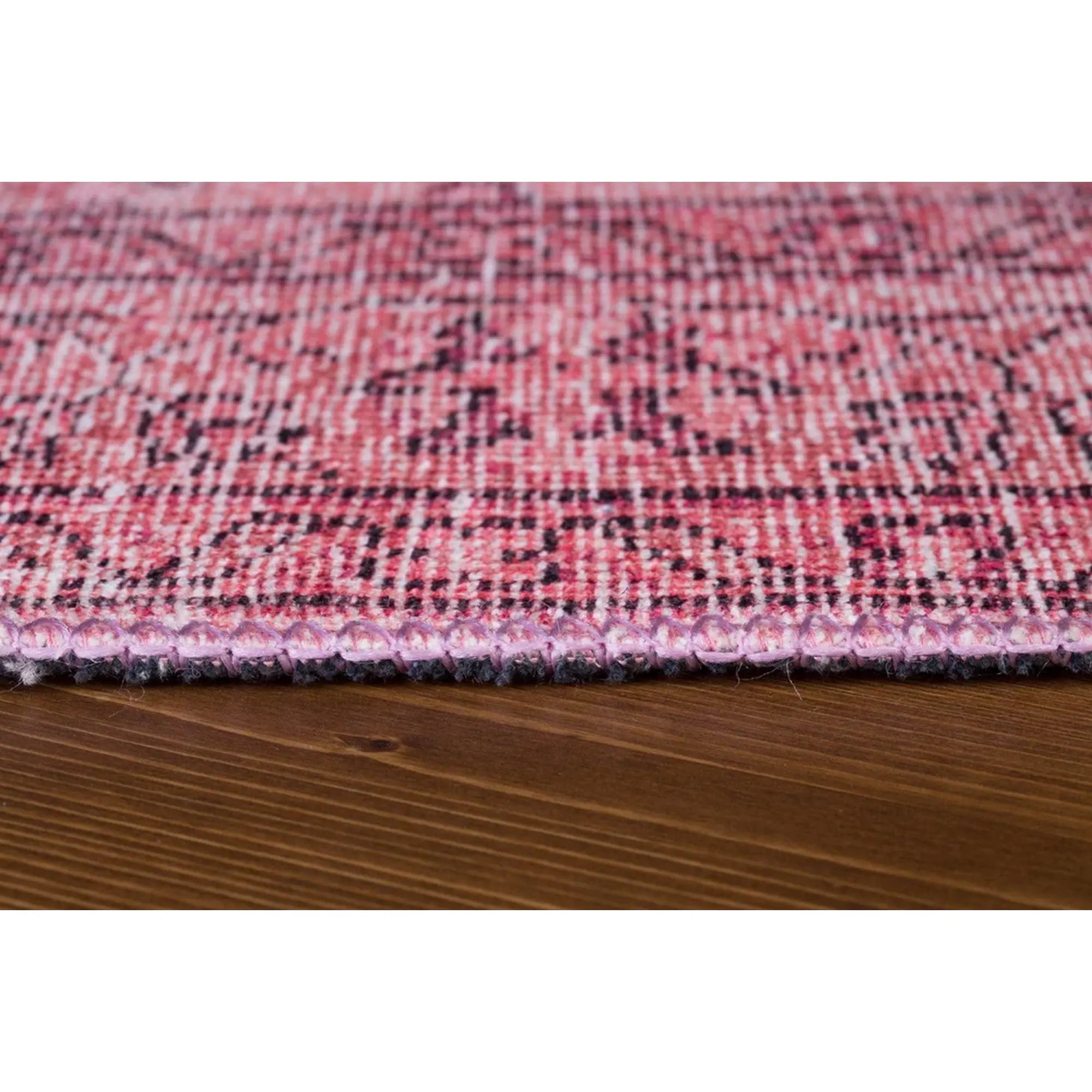 Covor DORIAN CHENILLE, 75x150 cm, forma dreptunghiulara, poliester, roz, AL 137