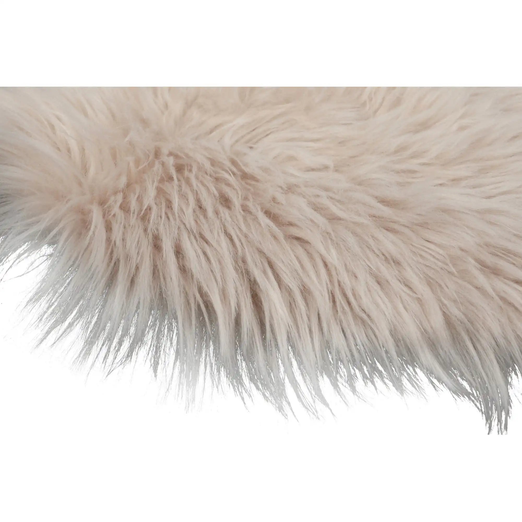 Covor EBONY TYP 2, 60x90 cm, forma atipica, bej, blana artificiala