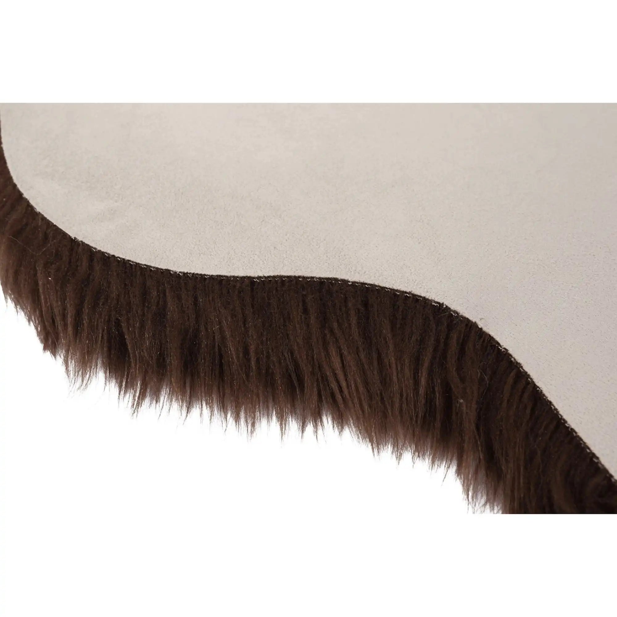 Covor EBONY TYP 3, 60x90 cm, forma atipica, maro, blana artificiala