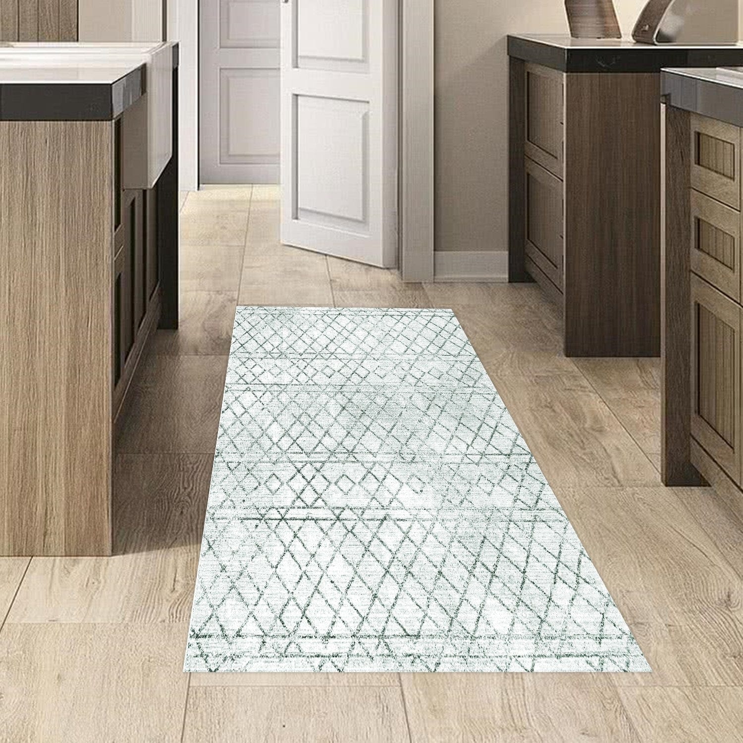 Covor F5079 - V2, 80x120 cm, forma dreptunghiulara, poliester, verde deschis