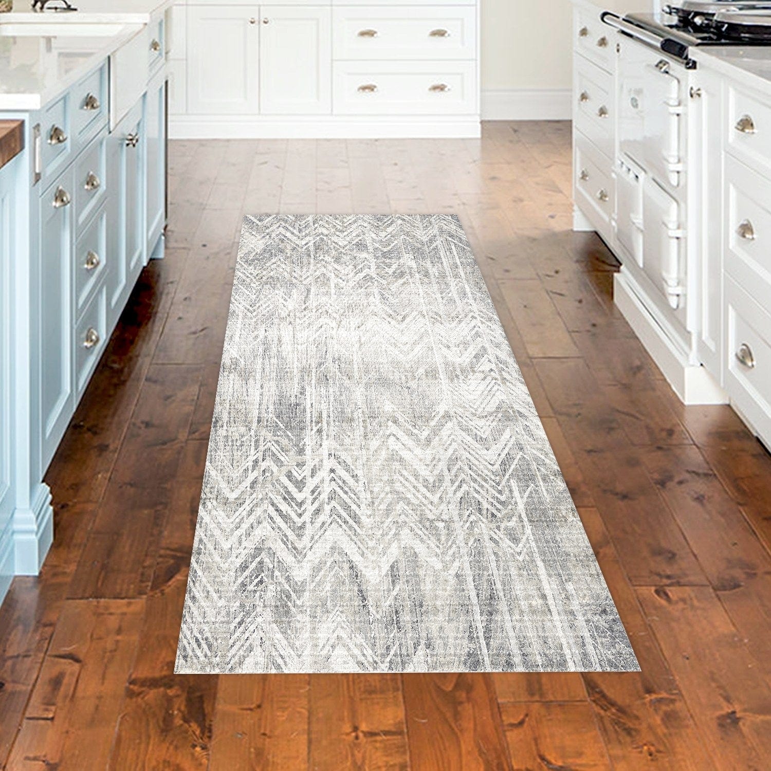 Covor F5083, 80x120 cm, forma dreptunghiulara, poliester, gri