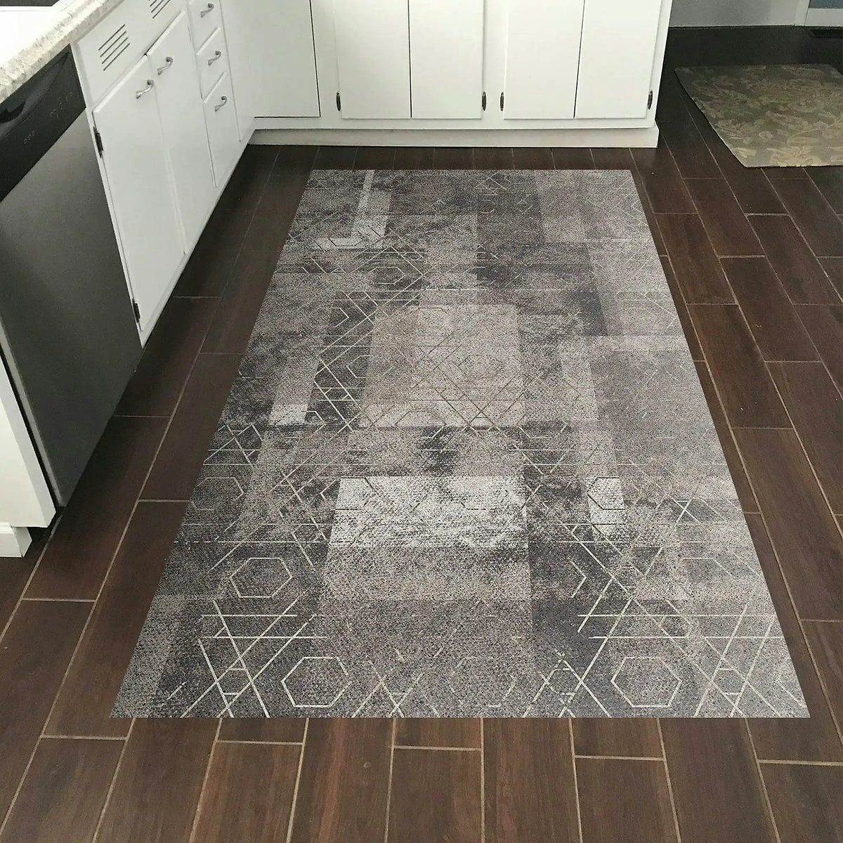 Covor F5132 - V2, 80x120 cm, forma dreptunghiulara, poliester, bej