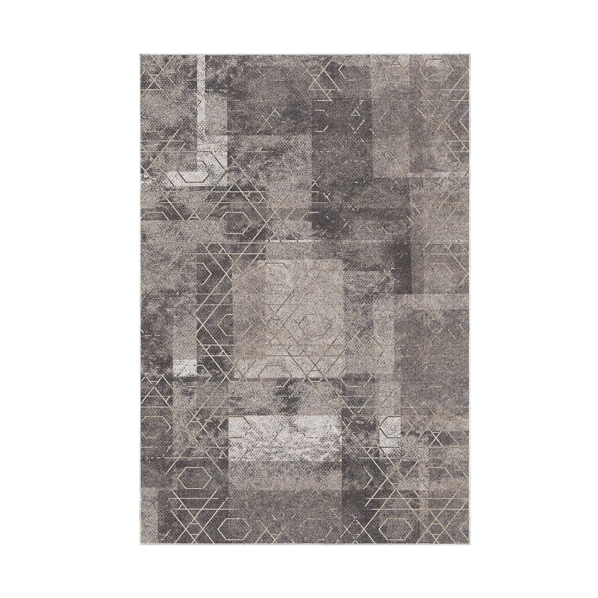 Covor F5132 - V2, 80x120 cm, forma dreptunghiulara, poliester, bej