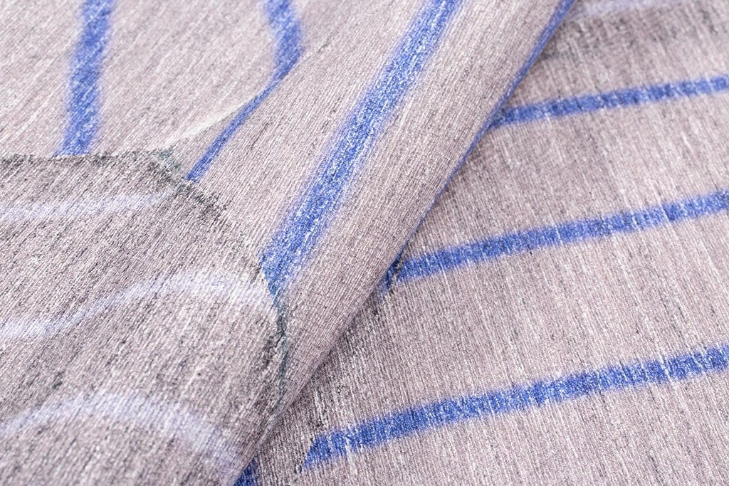 Covor FUNK CHENILLE, 75x150 cm, forma dreptunghiulara, poliester, bej/albastru, AL 179 MR