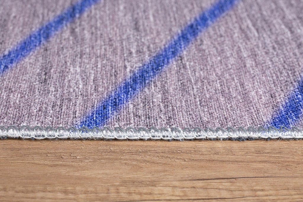 Covor FUNK CHENILLE, 75x150 cm, forma dreptunghiulara, poliester, bej/albastru, AL 179 MR