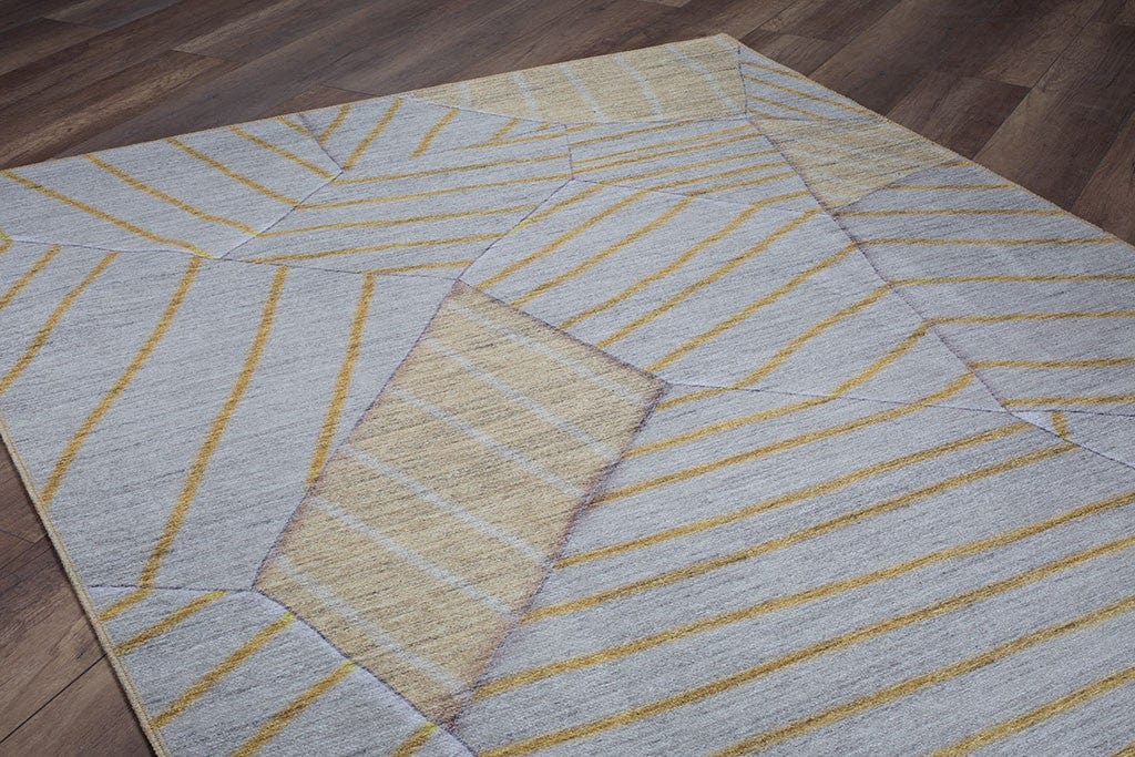 Covor FUNK CHENILLE, 75x150 cm, forma dreptunghiulara, poliester, galben/bej, AL 179 SR