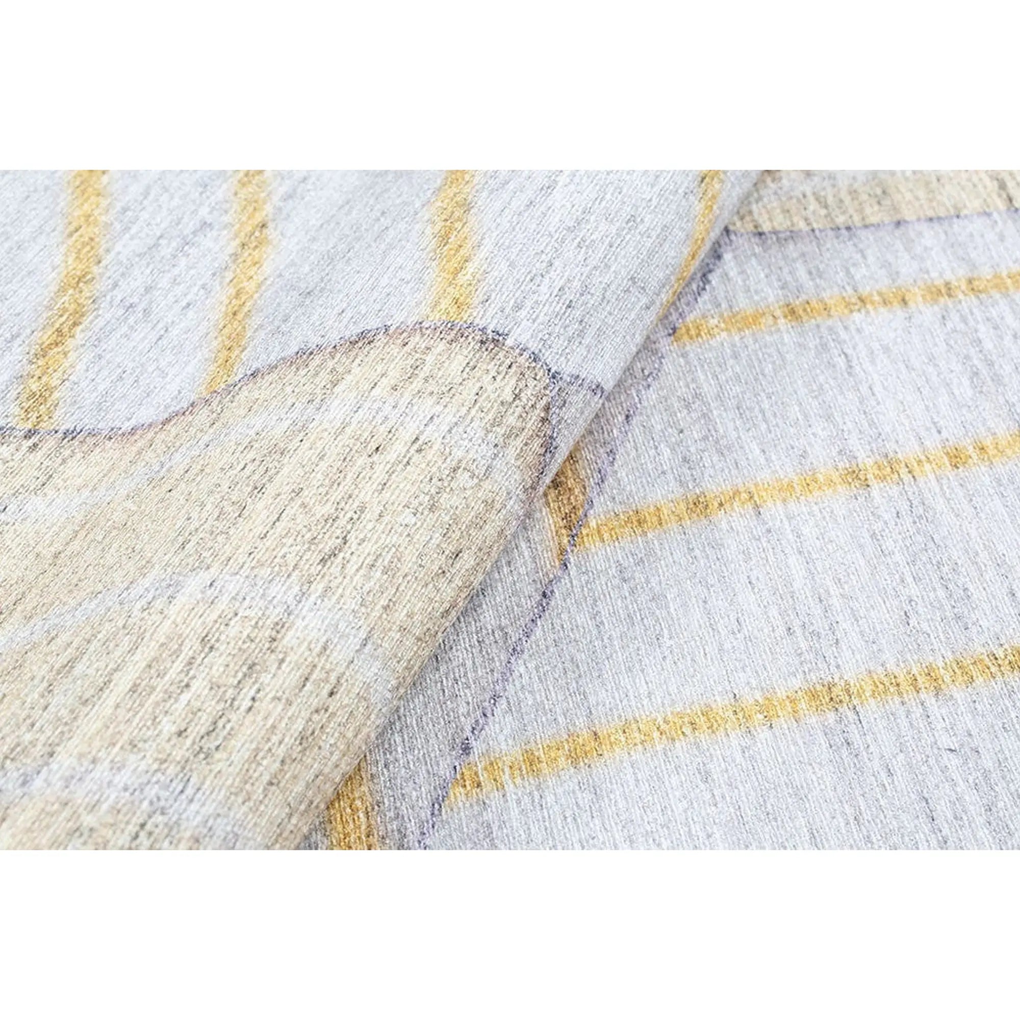 Covor FUNK CHENILLE, 75x150 cm, forma dreptunghiulara, poliester, galben/bej, AL 179 SR