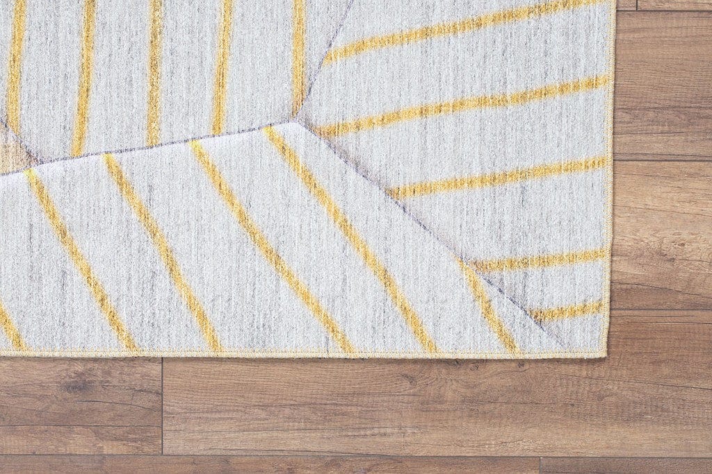 Covor FUNK CHENILLE, 75x150 cm, forma dreptunghiulara, poliester, galben/bej, AL 179 SR