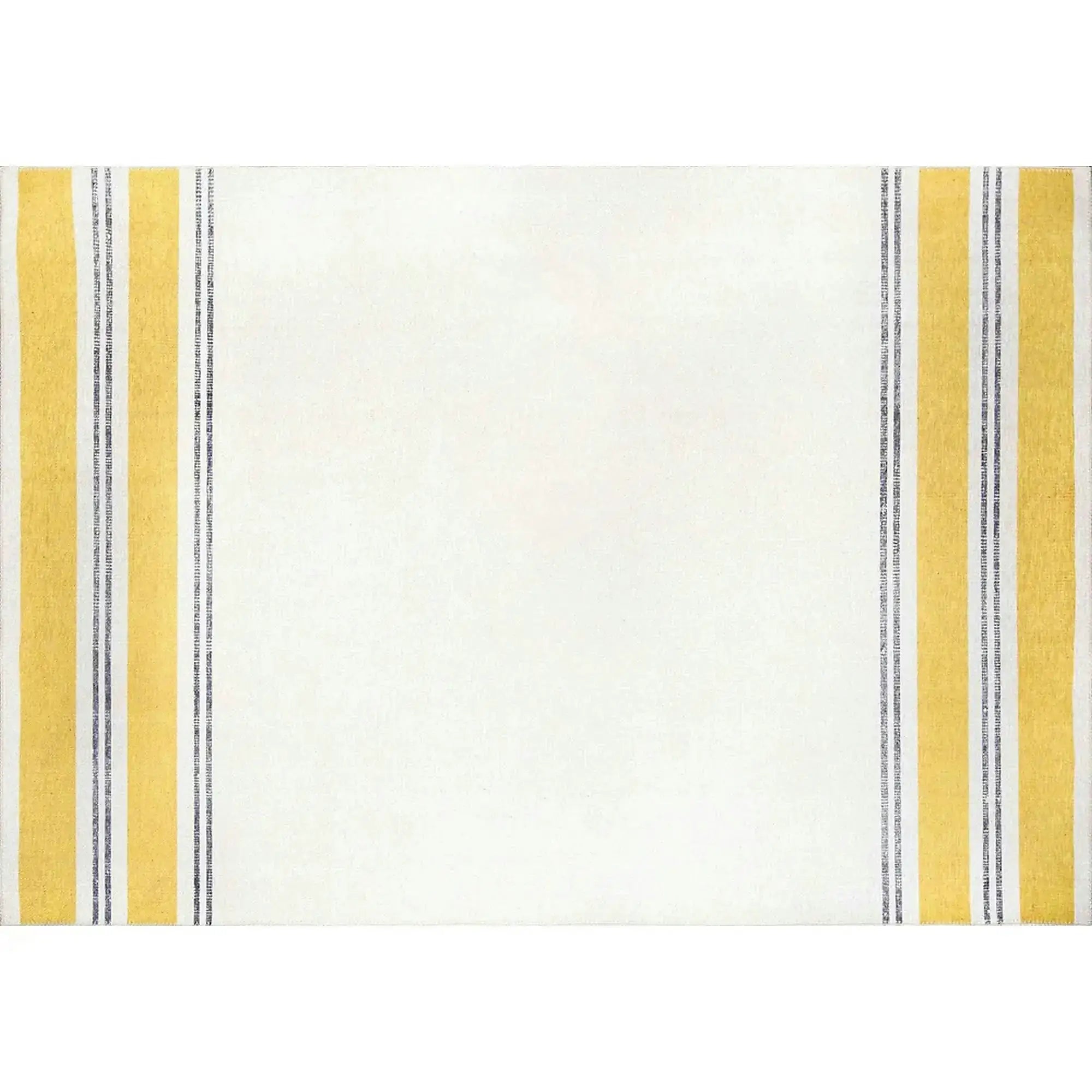 Covor FUNK CHENILLE, 75x150 cm, forma dreptunghiulara, poliester, galben/crem/gri, AL 13