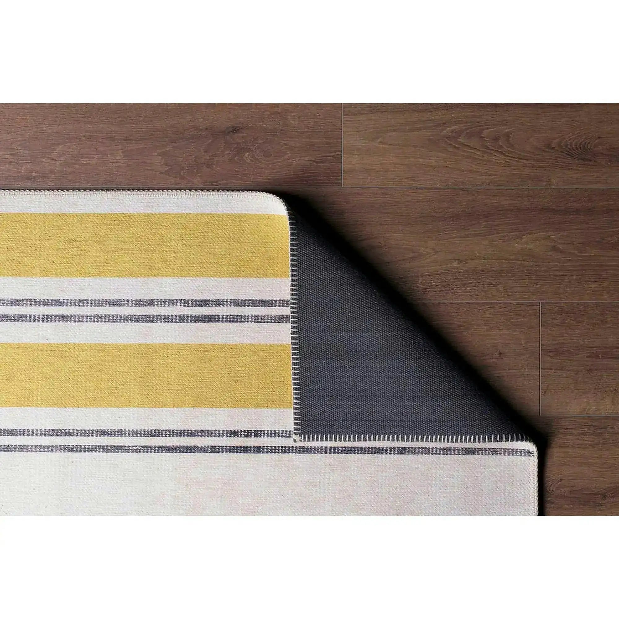 Covor FUNK CHENILLE, 75x150 cm, forma dreptunghiulara, poliester, galben/crem/gri, AL 13