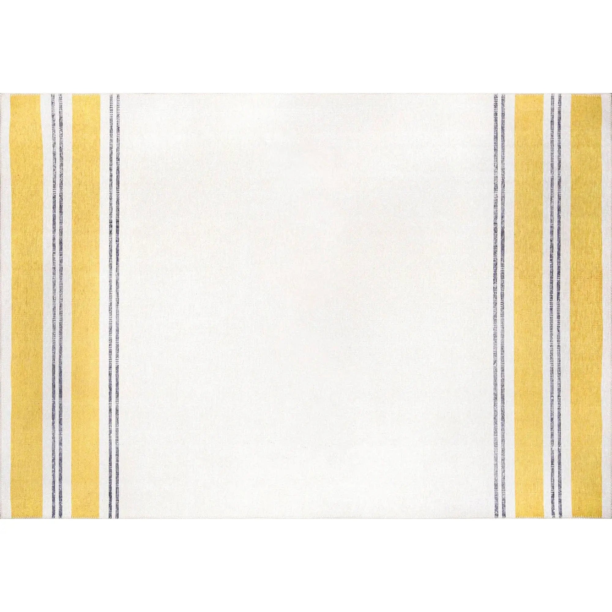 Covor FUNK CHENILLE, 75x150 cm, forma dreptunghiulara, poliester, galben/crem/gri, AL 13