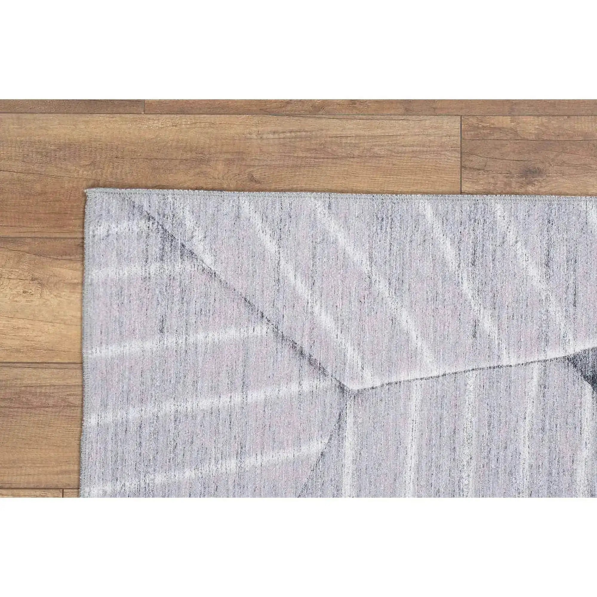 Covor FUNK CHENILLE, 75x150 cm, forma dreptunghiulara, poliester, gri, AL 179