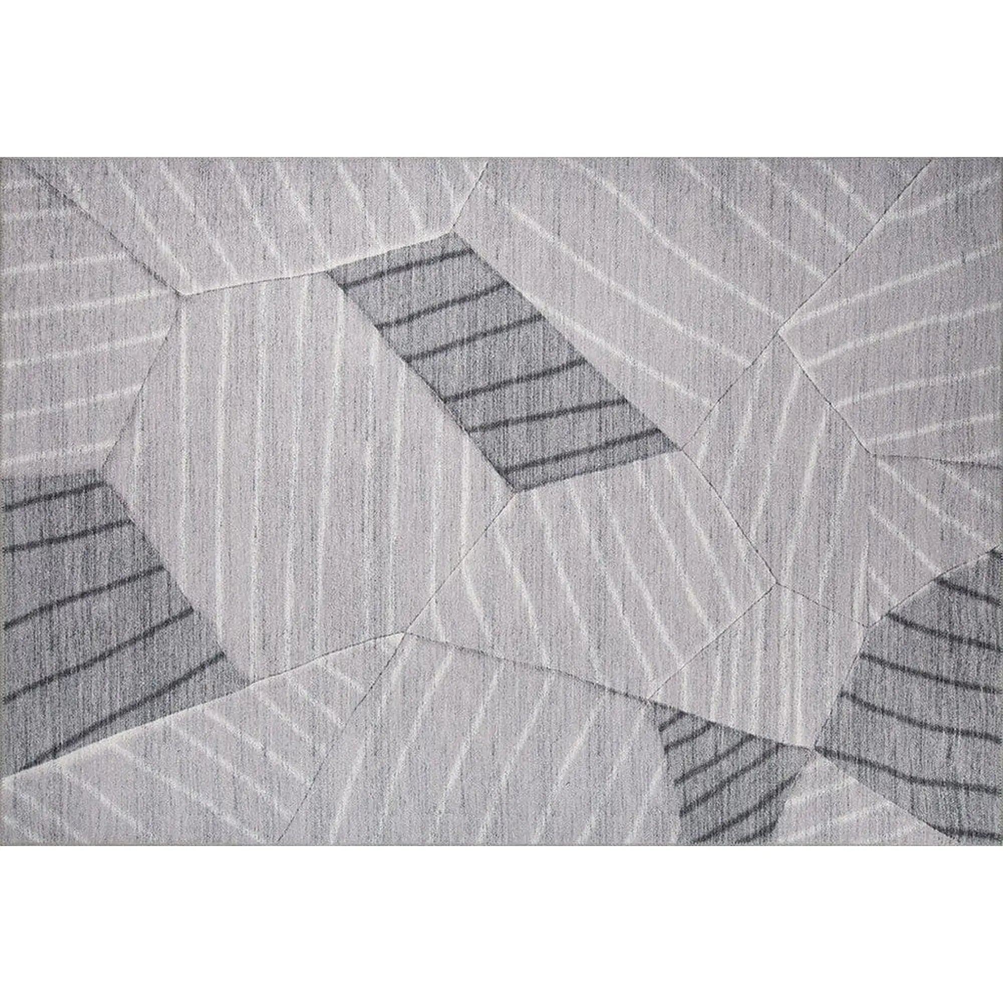 Covor FUNK CHENILLE, 75x150 cm, forma dreptunghiulara, poliester, gri, AL 179