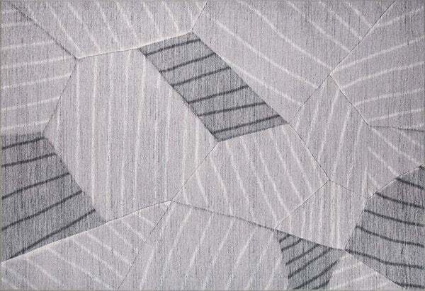 Covor FUNK CHENILLE, 75x150 cm, forma dreptunghiulara, poliester, gri, AL 179