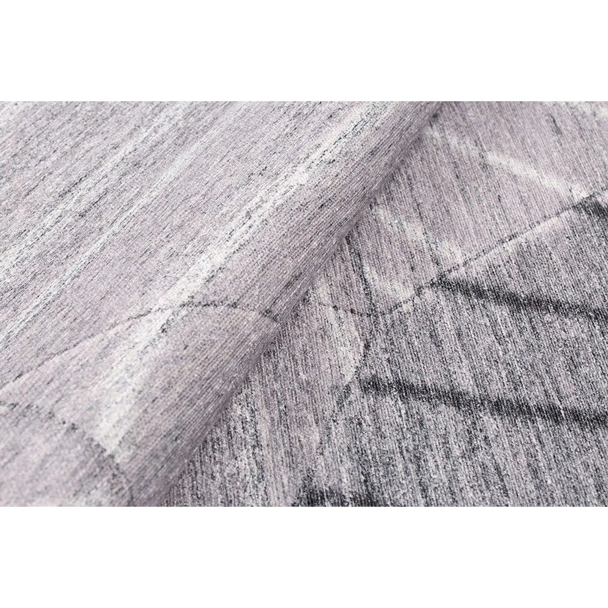 Covor FUNK CHENILLE, 75x150 cm, forma dreptunghiulara, poliester, gri, AL 179