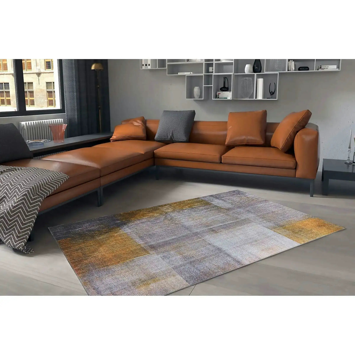 Covor FUNK CHENILLE, 75x150 cm, forma dreptunghiulara, poliester, multicolor, AL 10