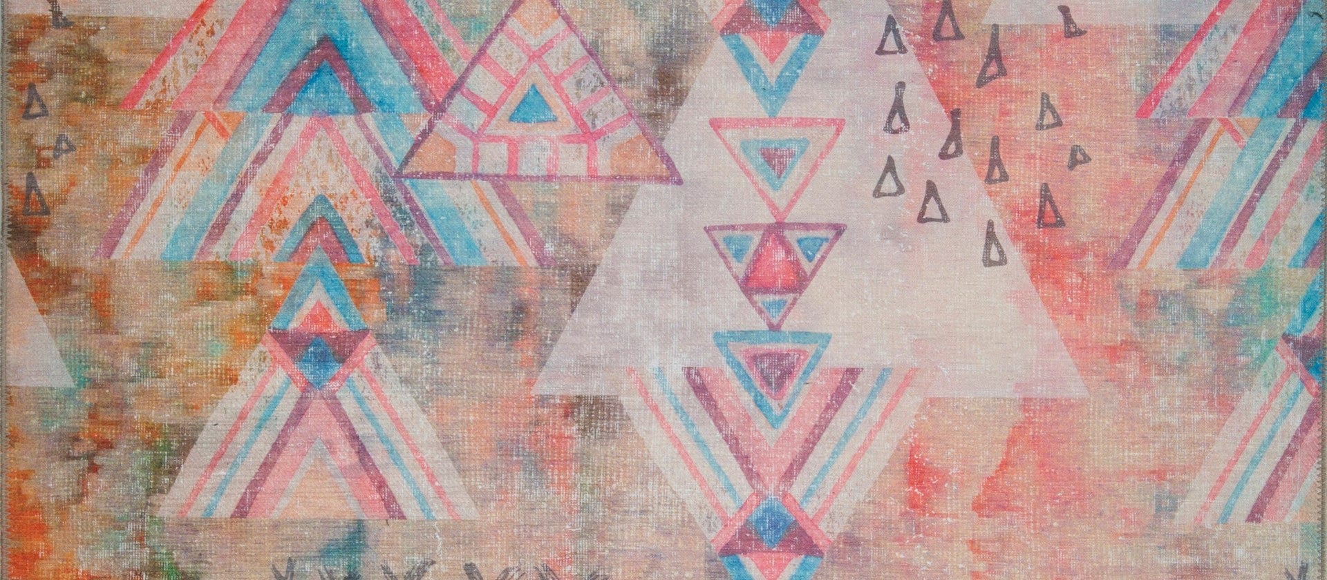 Covor FUNK CHENILLE, 75x150 cm, forma dreptunghiulara, poliester, multicolor, AL 129