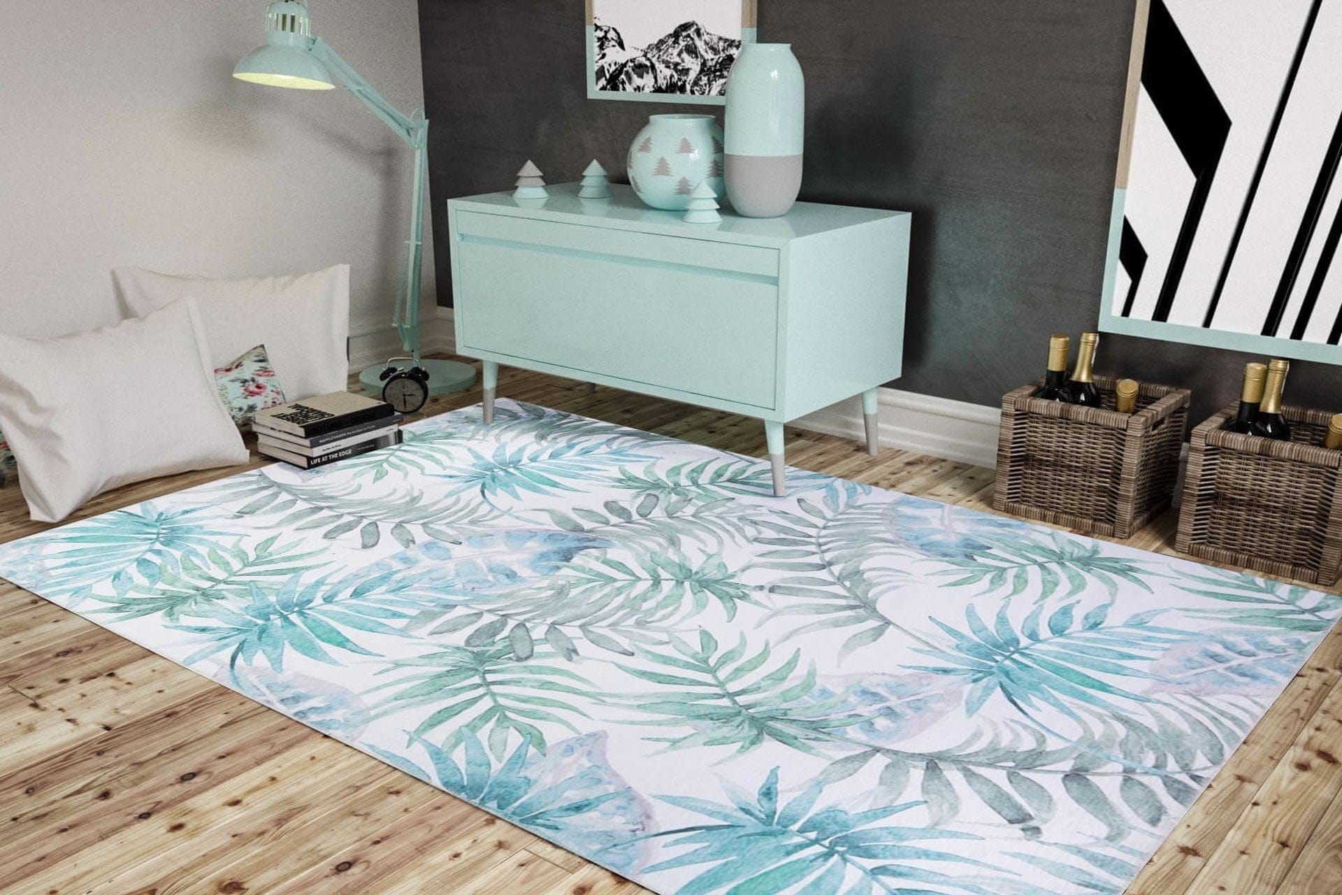 Covor FUNK CHENILLE, 75x150 cm, forma dreptunghiulara, poliester, multicolor, AL 149