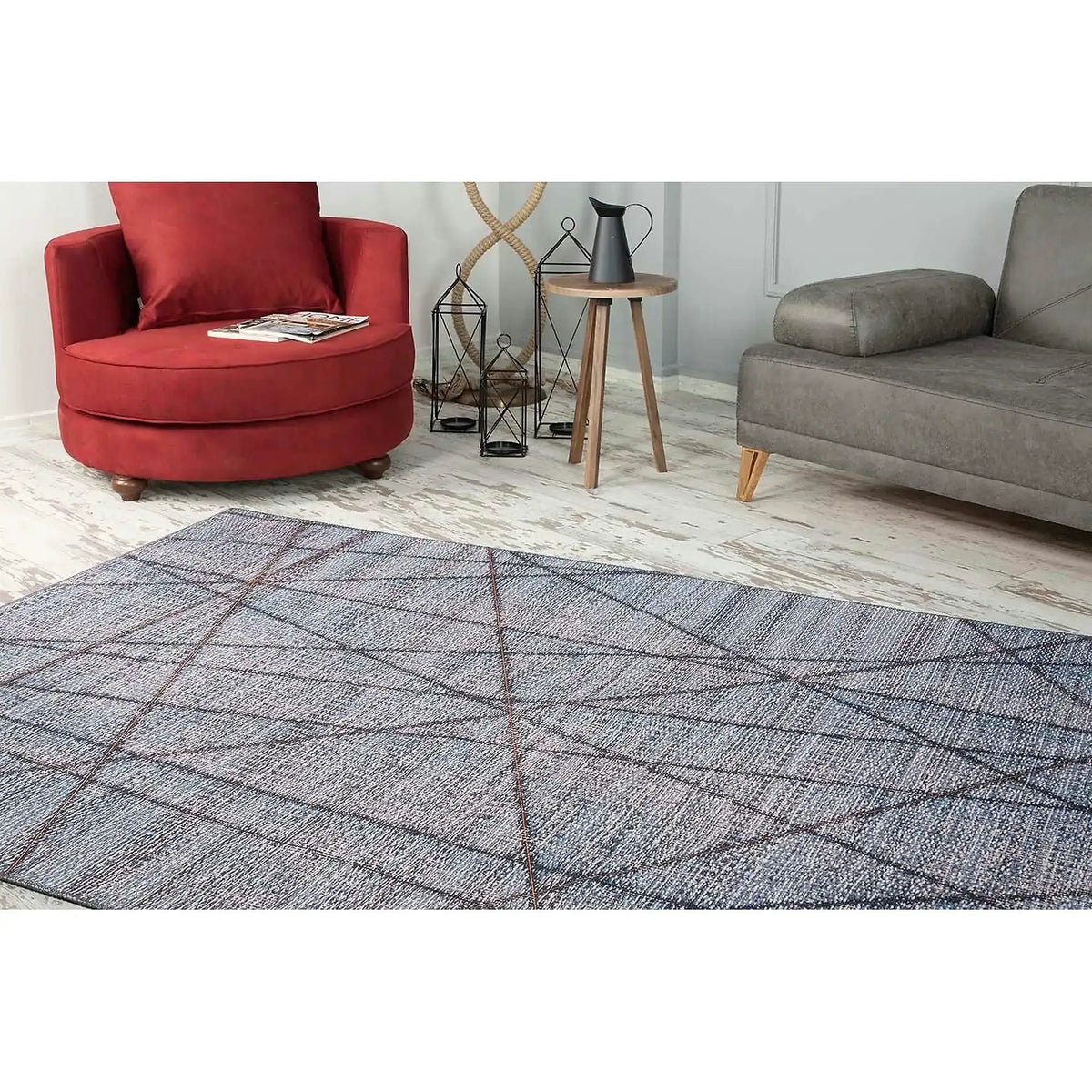 Covor FUNK CHENILLE, 75x150 cm, forma dreptunghiulara, poliester, multicolor, AL 163