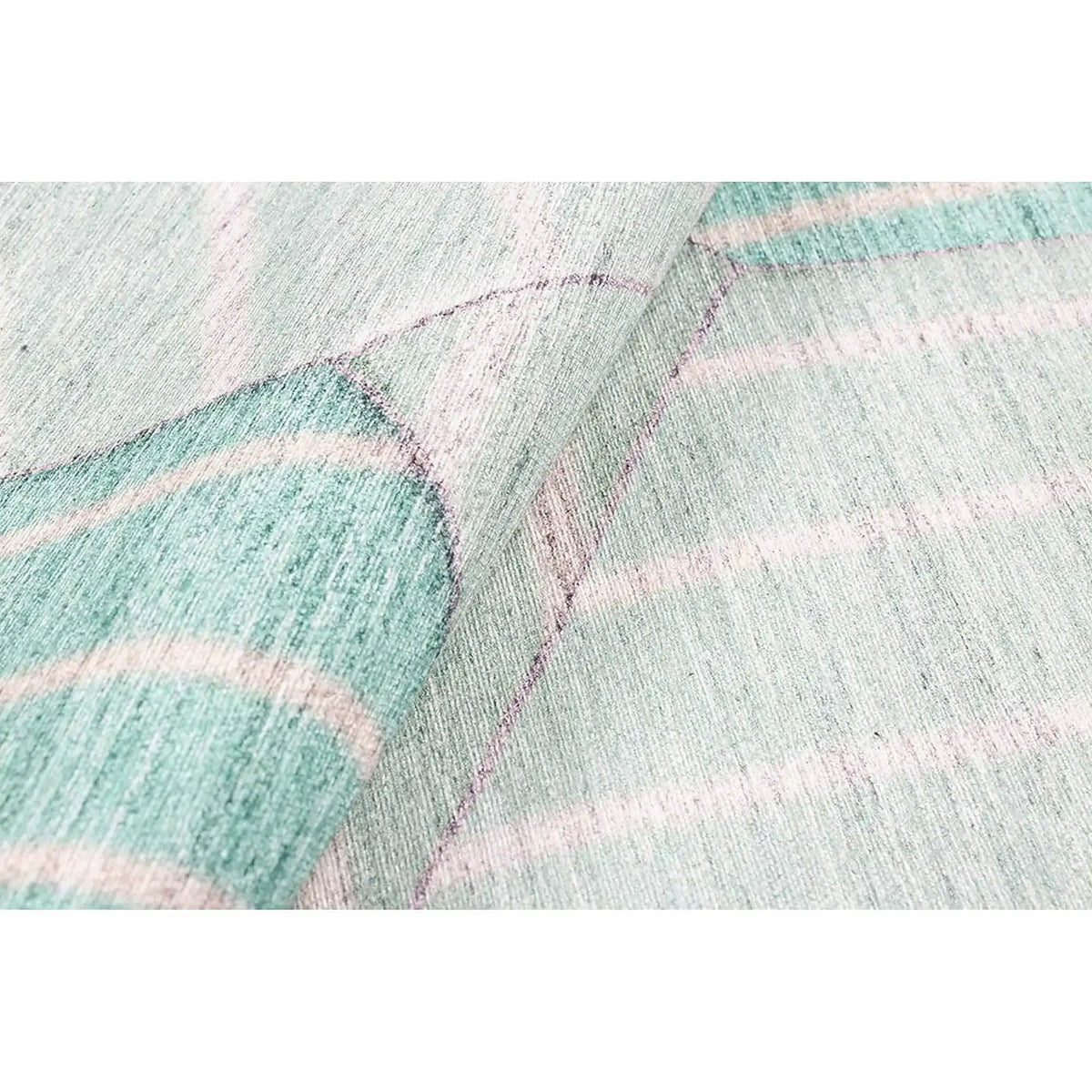 Covor FUNK CHENILLE, 75x150 cm, forma dreptunghiulara, poliester, turcoaz, AL 179 Y