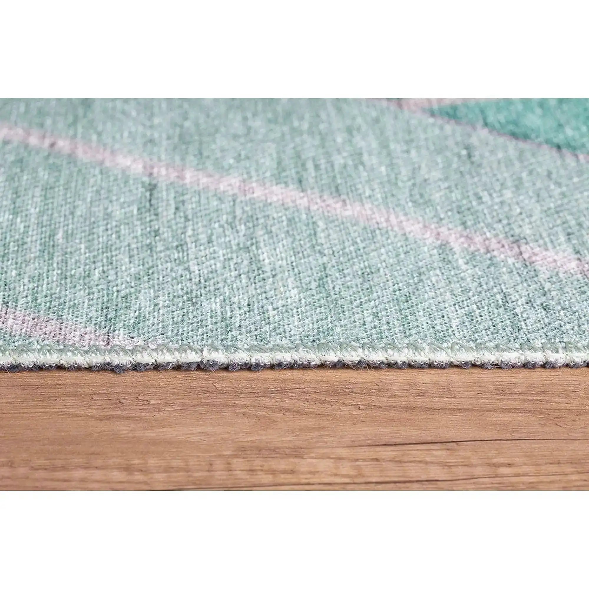 Covor FUNK CHENILLE, 75x150 cm, forma dreptunghiulara, poliester, turcoaz, AL 179 Y