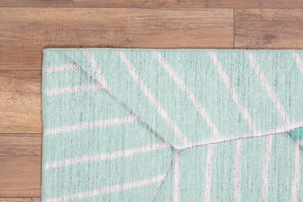 Covor FUNK CHENILLE, 75x150 cm, forma dreptunghiulara, poliester, turcoaz, AL 179 Y