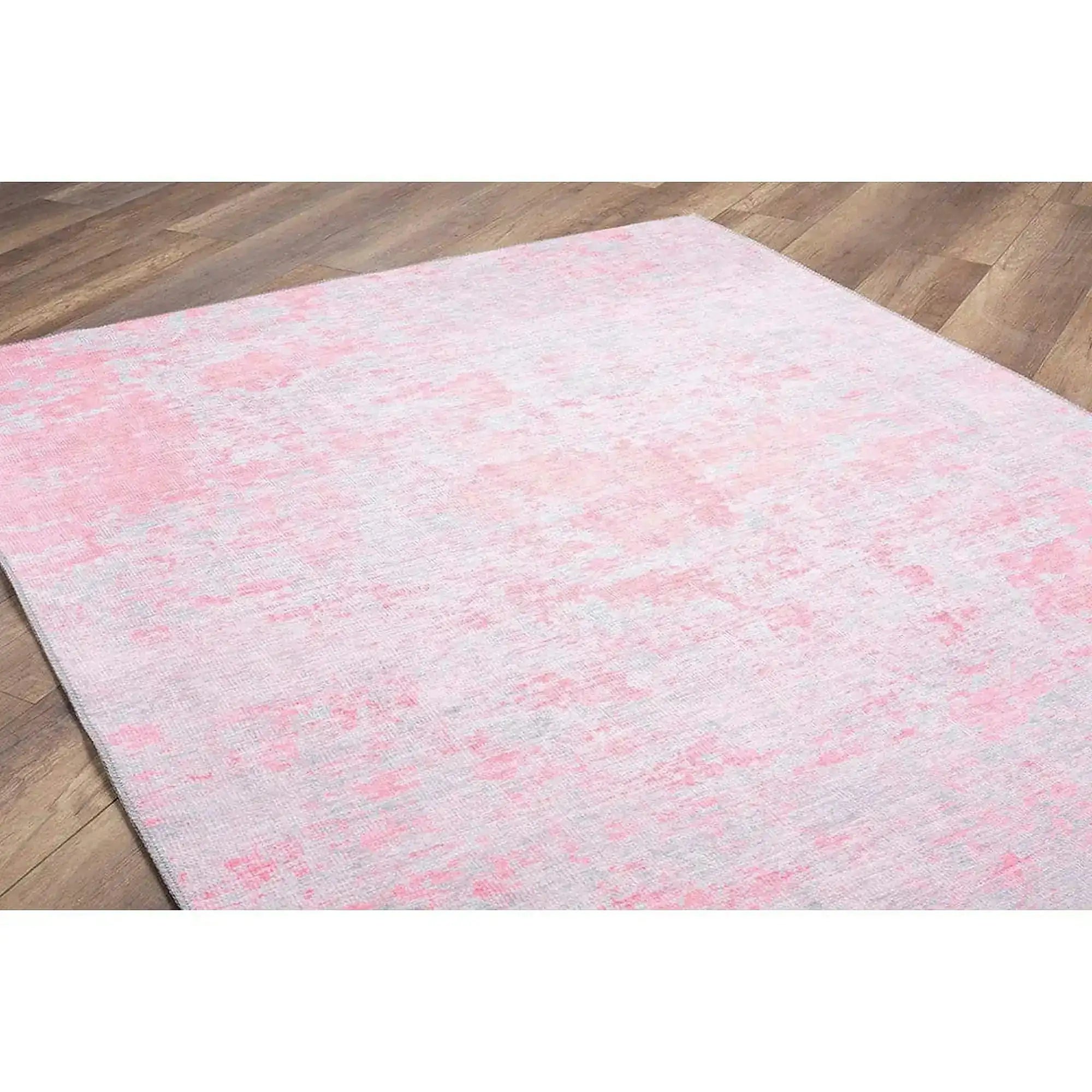 Covor FUNK CHENILLE, 75x150 cm, forma dreptunghiulara, roz, AL 99
