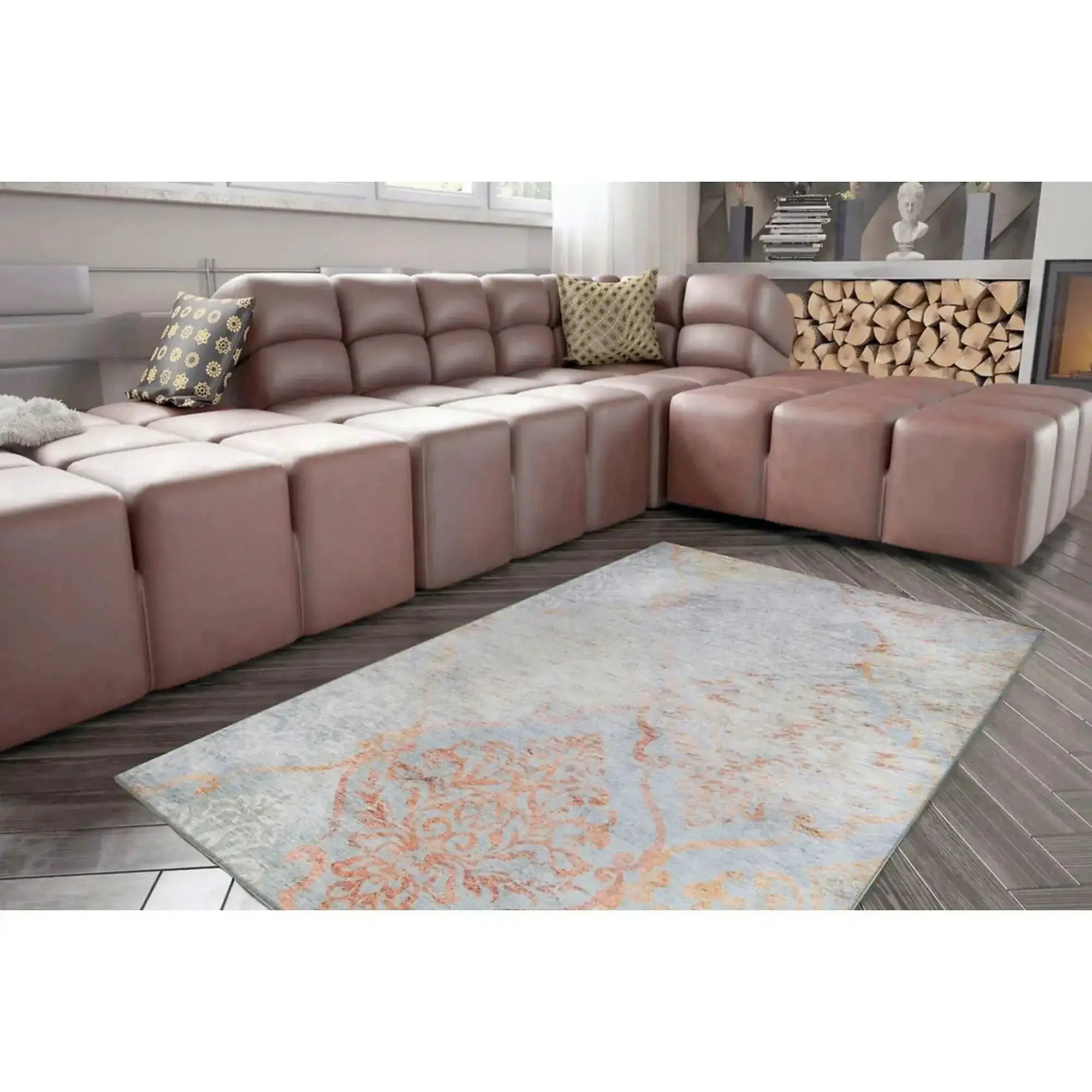 Covor FUSION CHENILLE, 75x150 cm, forma dreptunghiulara, poliester, multicolor, AL 105