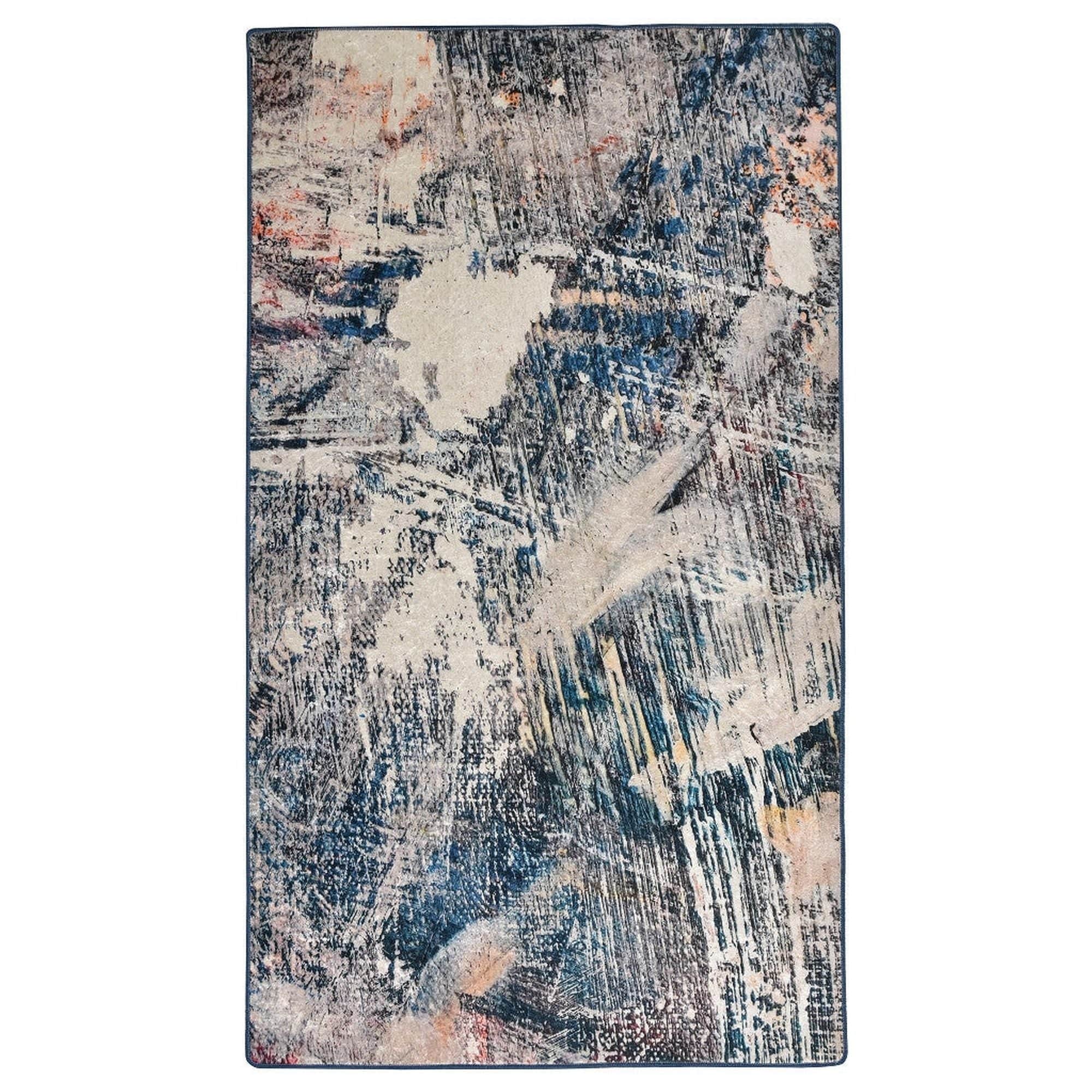 Covor hol ADEL, 80x150 cm, forma dreptunghiulara, poliester/stofa catifelata, multicolor