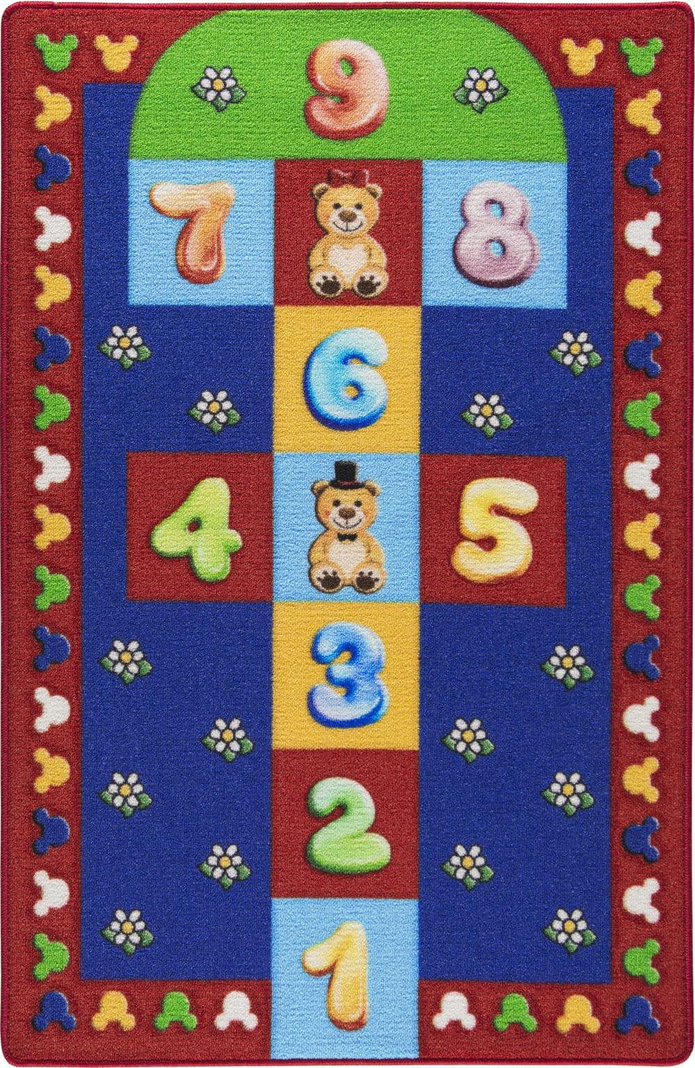 Covor HOPSCOTCH, 100x150 cm, forma dreptunghiulara, material sintetic, multicolor