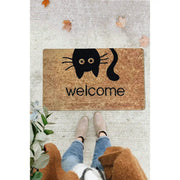 Covor intrare, 40x60 cm, forma dreptunghiulara, PVC, maro