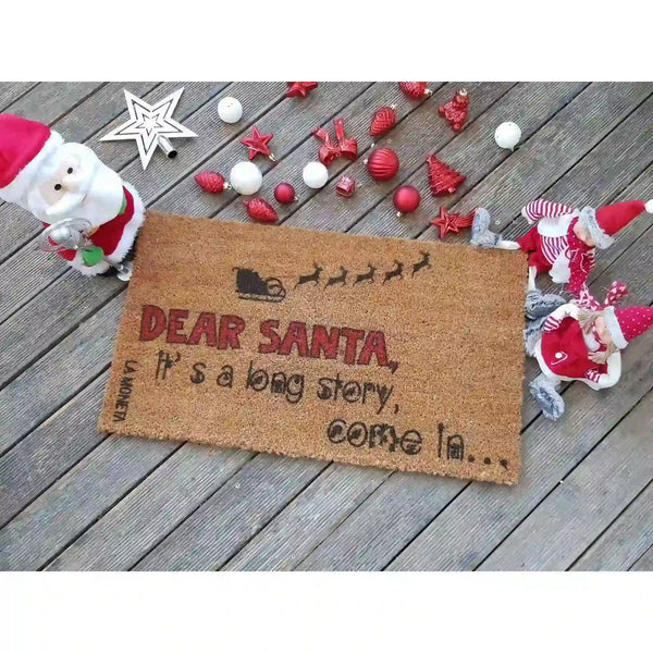 Covor intrare LONG STORY, 40x70 cm, forma dreptunghiulara, fibre de cocos, maro