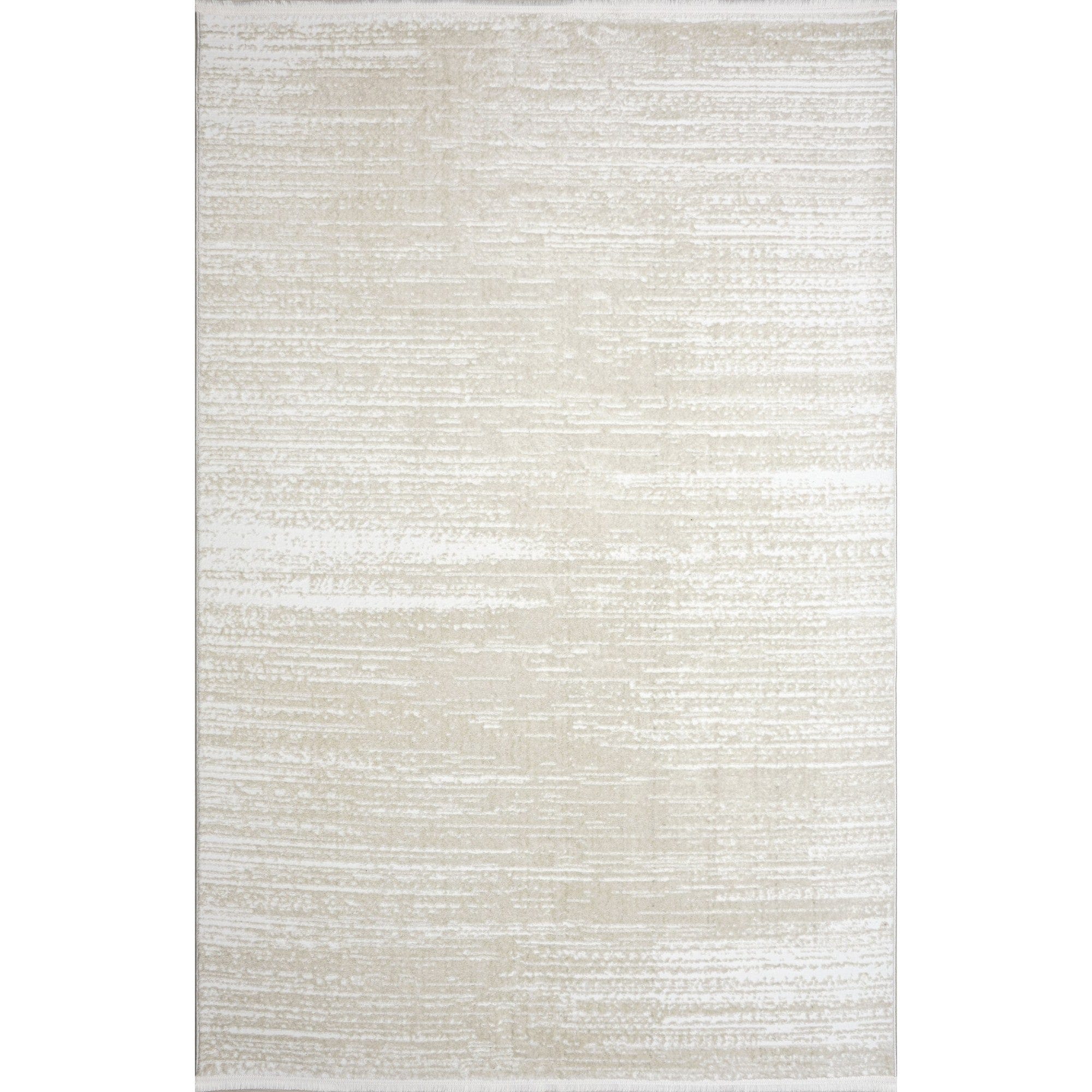 Covor JASMINE, 80x150 cm, forma dreptunghiulara, poliester, crem, 1452
